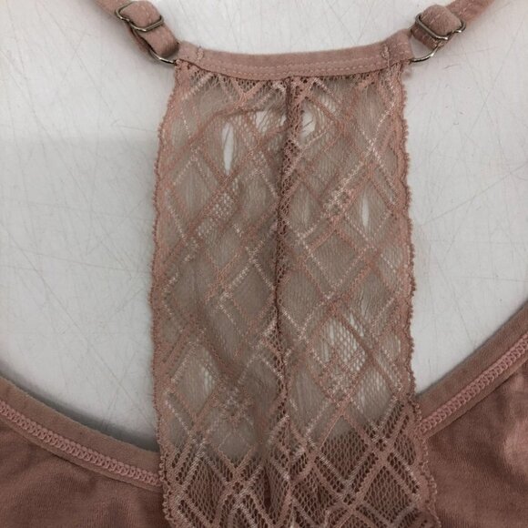Tahari blush pink seamless lace back bralette SP - Picture 5 of 14